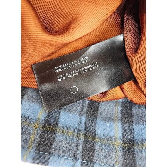 New BlankNYC Blue Plaid Jacket Mens L Not Your Average Joe Wool Blend Blank NYC - Picture 5 of 6